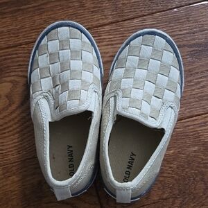 Old Navy Kids Slip-On Shoes - Tan and Blue